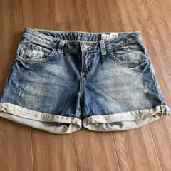 DENIM RULED BY TRF ショートパンツ デニムブルー