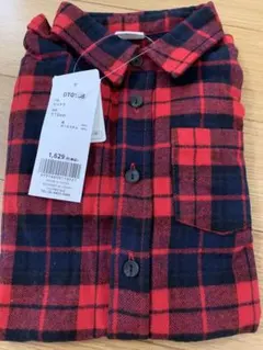 dev!rock 長袖シャツ 110 赤・黒チェック