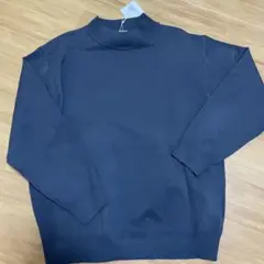 新品タグ付！ダークグレー クルーネックニット