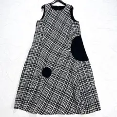 美品 t.b センソユニコ 五分袖 ロングワンピース オーバーサイズ 38 