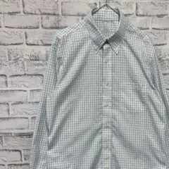 ブルックスブラザーズ長袖シャツ！ホワイトチェックM 0326