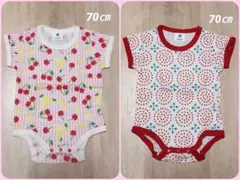 【セット売り】未使用・SKAPE・ ロンパース・2枚セット 70cmのサムネイル
