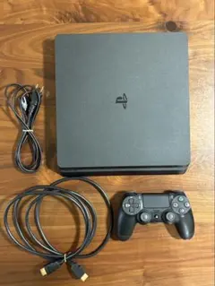 美品・薄型】PS4スリム 500GB本体セット☆コントローラー2台＆充電台付 