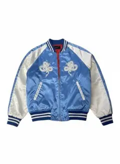 スカジャン 青/白 大熊商会