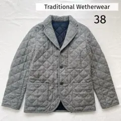 トラディショナルウェザーウェア キルティングジャケット コート グレー