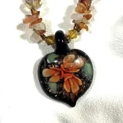 天使 ベネチアングラス ネックレス 置物 インテリア 工芸品 美術品