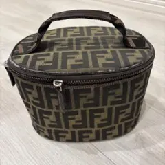 Fendi ロゴ入り円筒形ポーチ　レア　廃盤　年代物　昭和　レトロ　ロゴバック