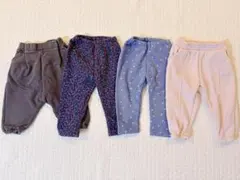 レギンス 80cm 4点セット ユニクロ他 裏起毛 裏ボア まとめ売り