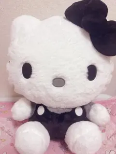 ハローキティ　モノクロドールGJ ぬいぐるみ BIG