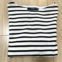 SAINT JAMES ホワイト/ブラックストライプ 長袖