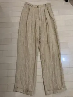【vintage】LINEN 2TUCK WIDE TROUSER
