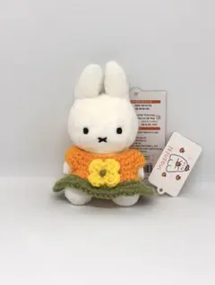 韓国 ミッフィー ぬいぐるみ キーリング 花柄 着せ替え
