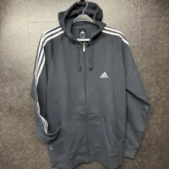 新品未使用adidas Climalite 黒パーカー　スウェット　大きいサイズ