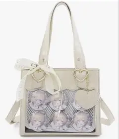 uateeff アイボリー ミニショルダーバッグ