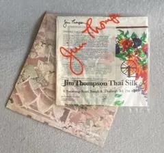 【タイ製】Jim Thompson・ジムトンプソン／タイシルク・ハンカチスカーフのサムネイル