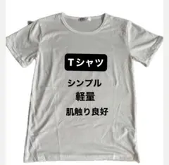 シンプルTシャツ、2枚　軽量通気性ストレッチ生地、オールシーズン　M