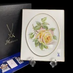 美品 マイセン MEISSEN プラーク 陶板画 「春」 チューリップ MEISSEN - 美品 マイセン MEISSEN プラーク 陶板画 「春