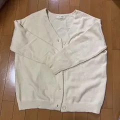 claire mener クリーム　ニットカーディガン