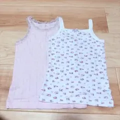女の子向けキャミソール2枚セット　100 110