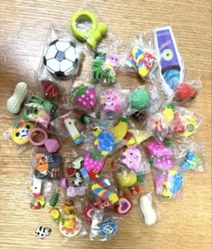 消しゴム セット 動物・果物デザイン　おもしろ消しゴム　まとめ売り　開封済