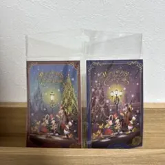 ディズニークリスマス　ポストカード　2023年 2枚セット