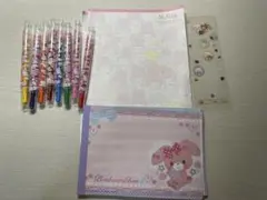 サンリオ　レターセット•クーピー•シールセット