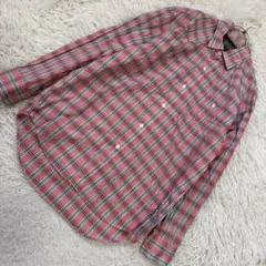 Ralph Lauren チェックシャツ ピンク M 兵隊タグ 80s 90s