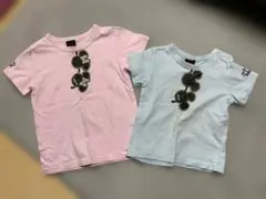 BABYDOLL ミッキー ミニー Tシャツ 姉弟コーデ 2枚組 90 110