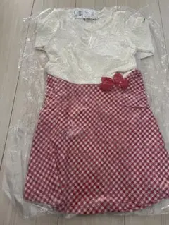 ミキハウス　ギンガムチェックワンピース120 新品