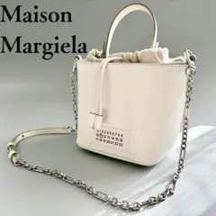 美品 メゾンマルジェラ 5AC バケット バッグ ショルダーバッグ ハンドバッグ