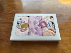 スヌーピー タオルハンカチ 3枚セット ピンク系