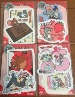 トムとジェリー オリジナルステッカー全4種 セブン