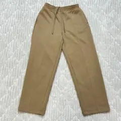 【美品】 ユニクロ ドライスウェットパンツ ベージュ S センタープレス