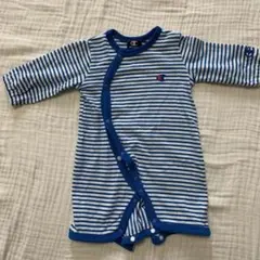 Champion ストライプロンパース 60-70cm ツーウェイ