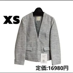 ☘️新品未使用 タグ付き☘️レディース ノーカラージャケット グレー 卒業式 入学式