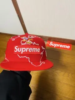 Supreme 赤 59FIFTY キャップ 7 1/4