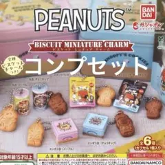 ☆スヌーピー ビスケット ミニチュアチャーム コンプセット