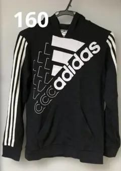 adidas フード付きパーカー 黒