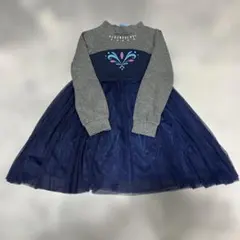ディズニーFROZENアナ雪長袖ワンピース140