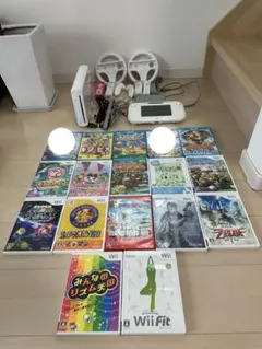 動作確認済み！！　Wii U本体(32GB)と15本のゲームソフトセット