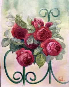 イタリア額絵 ローズ バラ シルバー アートフレーム 1414-3A163S イタリア額絵 ローズ バラ シルバー アートフレーム 1414-3A163S 2025