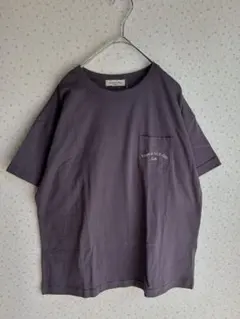 新品　サマンサモスモス　【オーガニックコットン】刺繍ロゴTシャツ　チャコールのサムネイル
