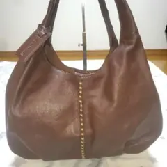 【美品】マザーハウス　ブラウンレザー　 トートバッグ　ハンドバッグのサムネイル