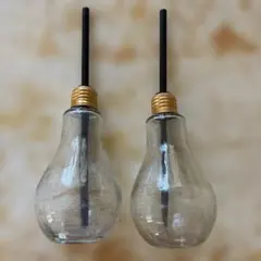 電球　コップ　2個セット　グラス