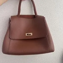 ブラウンレザー ハンドバック