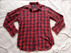 ヴィンテージ　Ralph Laurenラルフローレン　チェックシャツ　M　８０ｓ
