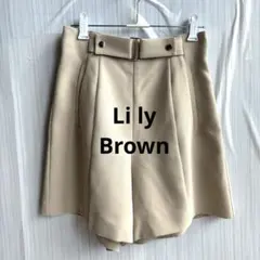 リリーブラウン　Li ly Brownベルト付き ショートパンツ キュロットのサムネイル