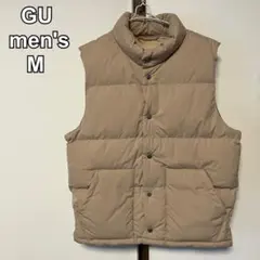 GU ジーユー　ユニセックス　ヒートパデッドベスト　厚手　ベージュ　M