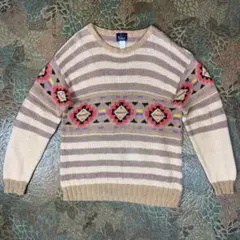90s WOOLRICH ウールリッチ デザイン ニット セーター ヴィンテージのサムネイル