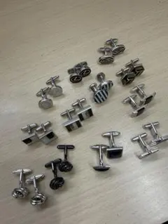 カフス 12個セット シルバー ブラックおまとめ